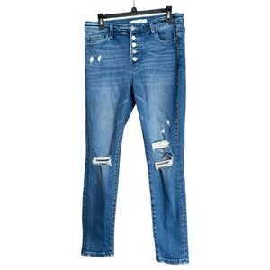 Altar'd State Blue Distressed Skinny‎ Jeans